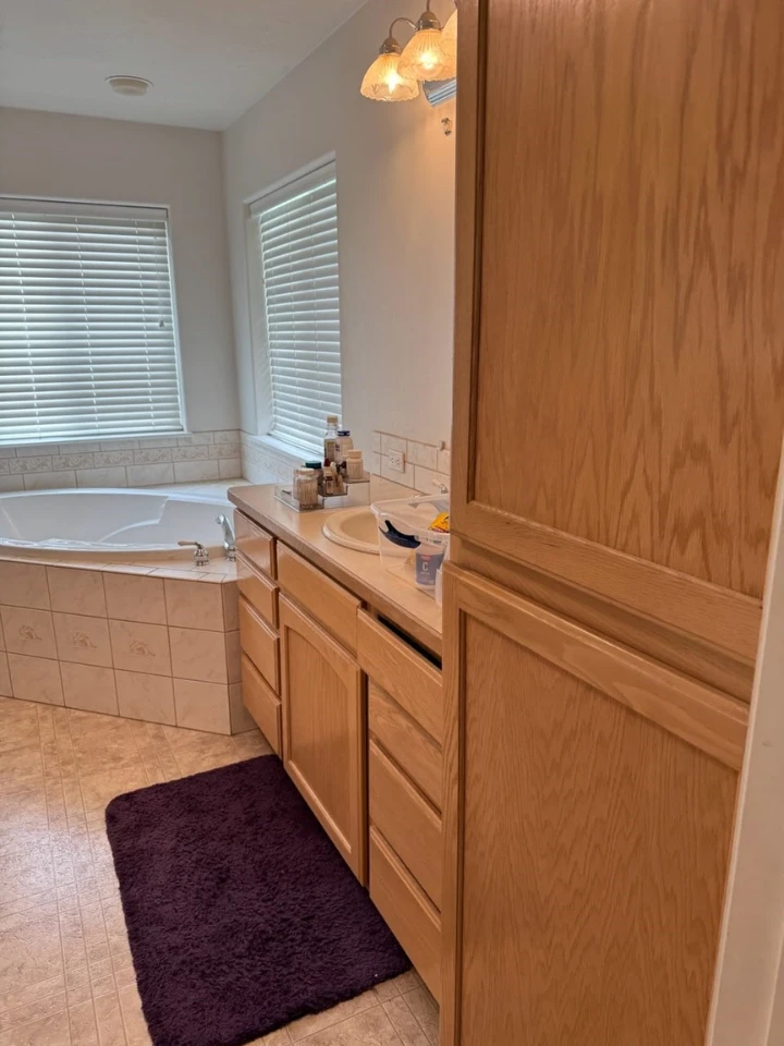 Bathroom tile installation